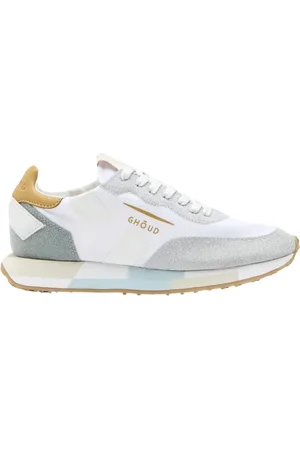 Ghoud Buty, Kobieta, Biały, 41 EU, Nylon, Białe płaskie buty Rush Laminated