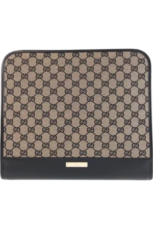 Gucci Pre-owned, Kobieta, Beżowy, ONE SIZE, Skóra, Pre-owned Canvas briefcases