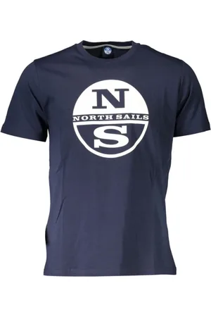 North Sails Koszulki, Mężczyzna, Niebieski, XL, Koszulka z logo - Les Bleus