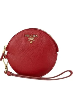 Prada Pre-owned, Kobieta, Czerwony, ONE SIZE, Skóra, Pre-owned skórzane portfele