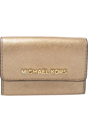 Michael Kors Pre-owned, Kobieta, Szary, ONE SIZE, Pre-owned skórzane portfele