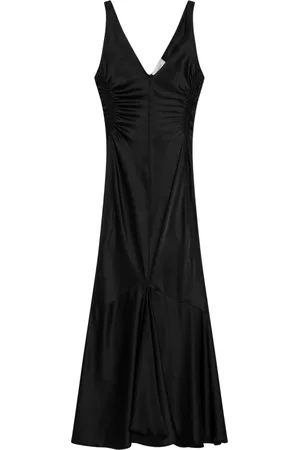 Sportmax Sukienki, Kobieta, Czarny, 2XS, Długa Sukienka Damska Elegancki Styl