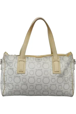 Salvatore Ferragamo Pre-owned, Kobieta, Biały, ONE SIZE, Skóra, Pre-owned Canvas handbags