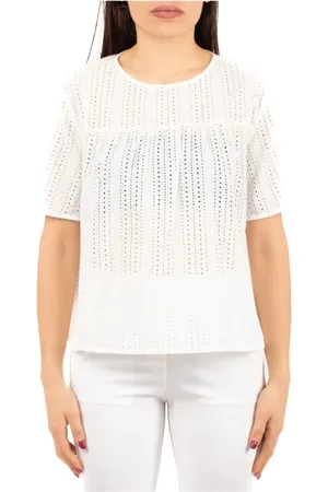 Max Mara Bluzki, Kobieta, Biały, M, Luźny T-shirt na