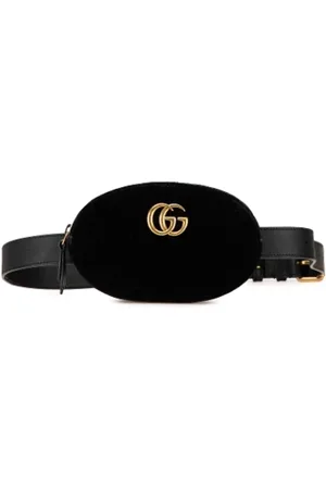 Gucci Pre-owned, Kobieta, Czarny, ONE SIZE, Pre-owned Velvet crossbody-bags