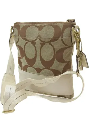 Coach Pre-owned, Kobieta, brązowy, ONE SIZE, Pre-owned Canvas shoulder-bags
