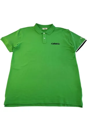 Iceberg Koszulki, Mężczyzna, Zielony, XL, Zielona Koszulka Polo z Bawełny Krótki Rękaw