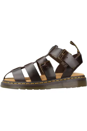 Dr. Martens Buty, Mężczyzna, brązowy, 44 EU, Stylowe płaskie sandały dla kobiet