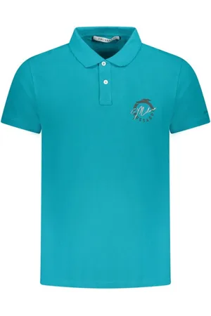 Trussardi Koszulki, Mężczyzna, Niebieski, M, Lekki Bawełniany Polo Shirt