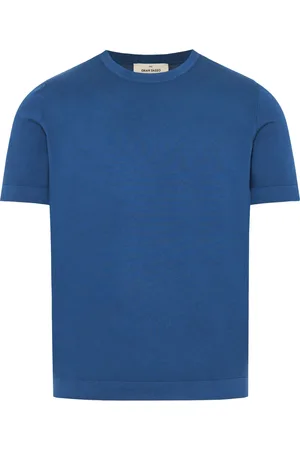 Gran Sasso Koszulki, Mężczyzna, Niebieski, XL, Włoski T-shirt z bawełny