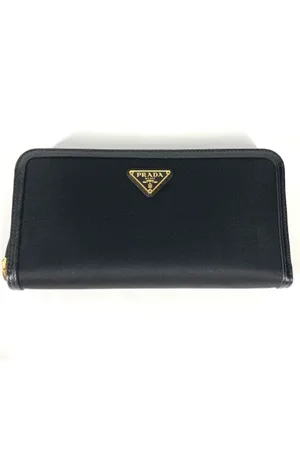 Prada Pre-owned, Kobieta, Czarny, ONE SIZE, Skóra, Pre-owned skórzane portfele