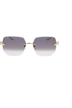 Cartier Akcesoria, unisex, Żółty, ONE SIZE, Stylowe okulary przeciwsłoneczne na słoneczne dni