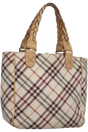 Burberry Pre-owned, Kobieta, Beżowy, ONE SIZE, Skóra, Pre-owned Canvas handbags