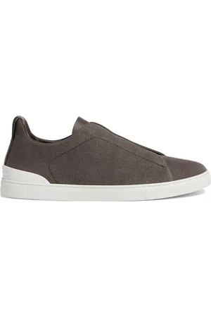 Ermenegildo Zegna Buty, Mężczyzna, brązowy, 41 EU, Stylowe Triple Stitch Sneakers