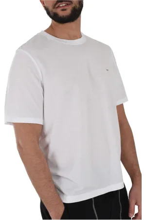 Eden Park Koszulki, Mężczyzna, Biały, L, T-shirt z krótkim rękawem z haftowanym logo