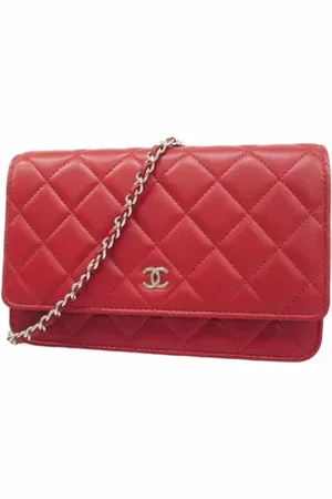 CHANEL Pre-owned, Kobieta, Czerwony, ONE SIZE, Pre-owned skórzane portfele