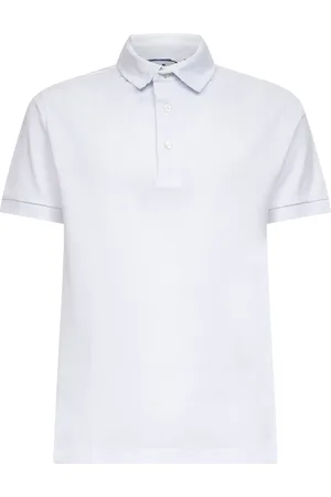 Etro Koszulki, Mężczyzna, Biały, M, Biała Koszulka Polo z Haftowanym Logo