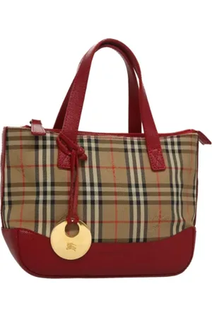Burberry Pre-owned, Kobieta, Beżowy, ONE SIZE, Pre-owned Canvas handbags
