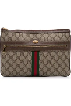 Gucci Pre-owned, Kobieta, Beżowy, ONE SIZE, Pre-owned Fabric clutches