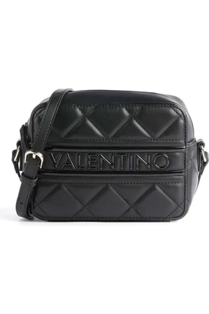 Valentino by Mario Valentino Torebki, Kobieta, Czarny, ONE SIZE, Len, Czarna Torba Crossbody ADA Vbs 51O06