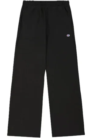 Champion Spodnie, Mężczyzna, Czarny, S, Spodnie Jogger z Szeroką Nogawką