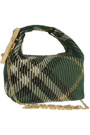 Burberry Pre-owned, Kobieta, Zielony, ONE SIZE, Pre-owned Canvas handbags