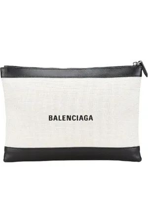 Balenciaga Pre-owned, Kobieta, Beżowy, ONE SIZE, Skóra, Pre-owned Canvas clutches