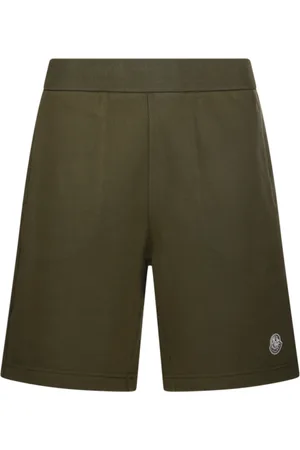 Moncler Szorty, Mężczyzna, Zielony, XL, Zielone oliwkowe szorty dla mężczyzn