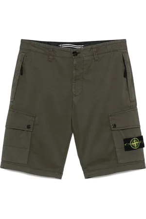 Stone Island Szorty, Mężczyzna, Zielony, W32, Cargo Bermuda Szorty Zielone