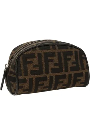 Fendi Pre-owned, Kobieta, brązowy, ONE SIZE, Pre-owned Canvas pouches