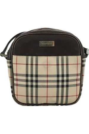 Burberry Pre-owned, Kobieta, Beżowy, ONE SIZE, Pre-owned Canvas shoulder-bags