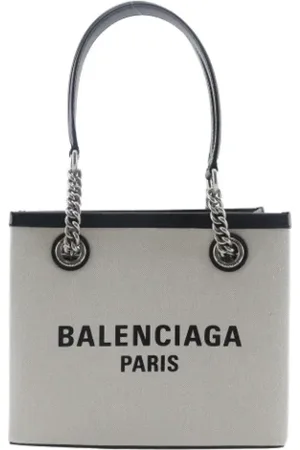 Balenciaga Pre-owned, Kobieta, Szary, ONE SIZE, Len, Pre-owned Canvas balenciaga-bags