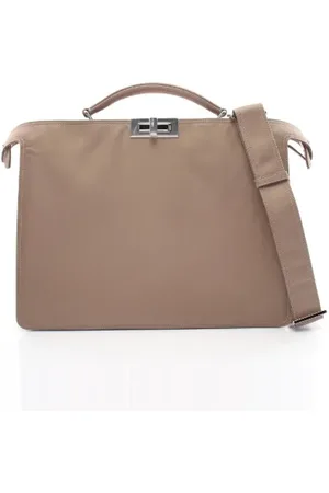 Fendi Pre-owned, Kobieta, Beżowy, ONE SIZE, Nylon, Pre-owned Canvas handbags