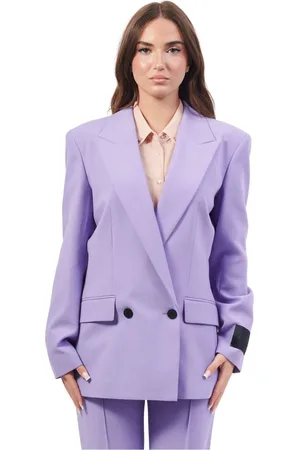 HUGO BOSS Kurtki, Kobieta, Fioletowy, L, Żakiet Hourglass Silhouette