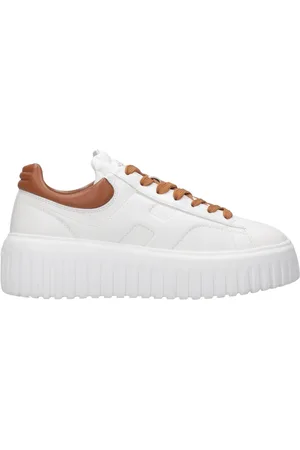 Hogan Buty, Kobieta, Biały, 36 1/2 EU, Zamsz, Brązowe Zamszowe Buty Modne