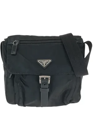 Prada Pre-owned, Kobieta, Czarny, ONE SIZE, Nylon, Pre-owned Canvas crossbody-bags