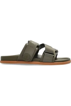 Moncler Buty, Mężczyzna, Zielony, 44 EU, Zielone Skórzane Buty Sportowe