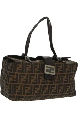 Fendi Pre-owned, Kobieta, Czarny, ONE SIZE, Pre-owned Canvas shoulder-bags