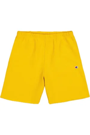 Champion Szorty, Mężczyzna, Żółty, S, Wygodne Fleece Shorts