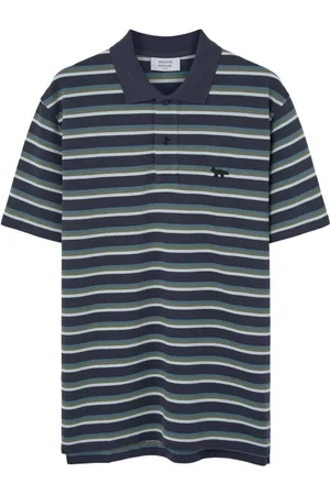 Maison Kitsuné Koszulki, Mężczyzna, Wielobarwność, L, Fox Patch Polo T-shirty i Pola