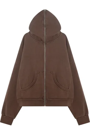 Entire Studios Bluzy, Mężczyzna, brązowy, M, Sweter z zamkiem Cardigan