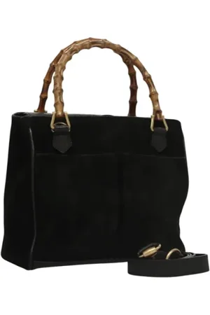 Gucci Pre-owned, Kobieta, Czarny, ONE SIZE, Zamsz, Pre-owned Suede handbags