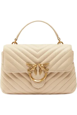 Pinko Torebki, Kobieta, Beżowy, ONE SIZE, Mini Beżowo-Szara Antyczne złoto Torba