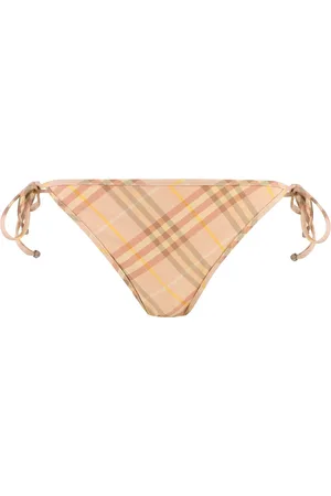 Burberry Stroje kąpielowe, Kobieta, Różowy, XS, Drukowany Hipster Bikini z Regulowanymi Paskami