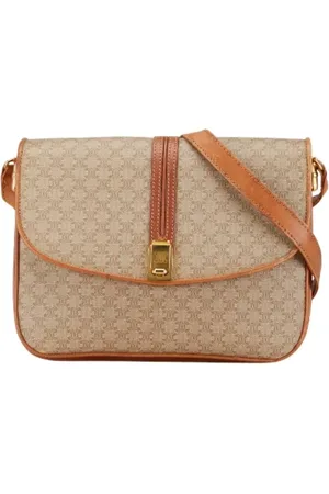 Céline Pre-owned, Kobieta, Beżowy, ONE SIZE, Pre-owned Canvas crossbody-bags