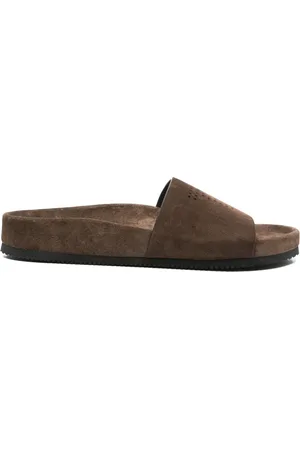 Tom Ford Buty, Mężczyzna, brązowy, 45 EU, Zamsz, Stylowe Sandały zamszowe