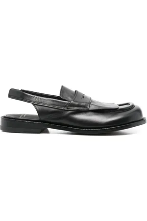 Officine creative Buty, Kobieta, Czarny, 38 1/2 EU, Skórzane Slingback Mokasyny