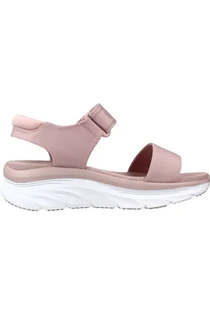 Skechers Buty, Kobieta, Różowy, 39 EU, Stylowe płaskie sandały dla kobiet