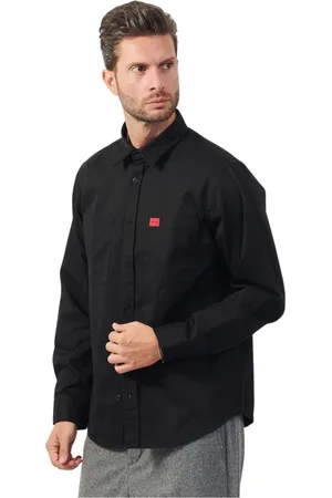 HUGO BOSS Koszule, Mężczyzna, Czarny, L, Casual Shirt