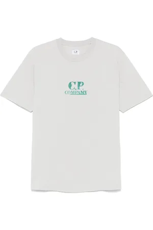 C.P. Company Koszulki, Mężczyzna, Szary, L, Stylowe T-shirty i Pola
